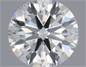 Natural Diamond 0.40 Carats, Round with Excellent Cut, E Color, SI1 Clarity and Certified by IGI