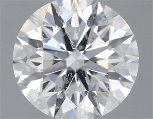 Picture of Natural Diamond 0.41 Carats, Round with Excellent Cut, E Color, I1 Clarity and Certified by IGI