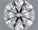 Natural Diamond 0.40 Carats, Round with Excellent Cut, F Color, SI1 Clarity and Certified by IGI