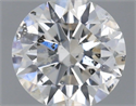 Natural Diamond 0.41 Carats, Round with Excellent Cut, F Color, I1 Clarity and Certified by IGI