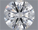 Natural Diamond 0.40 Carats, Round with Excellent Cut, F Color, I1 Clarity and Certified by IGI