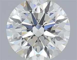 Picture of Natural Diamond 0.42 Carats, Round with Excellent Cut, G Color, VS1 Clarity and Certified by IGI
