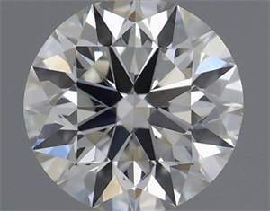 Picture of Natural Diamond 0.42 Carats, Round with Excellent Cut, G Color, VS2 Clarity and Certified by IGI