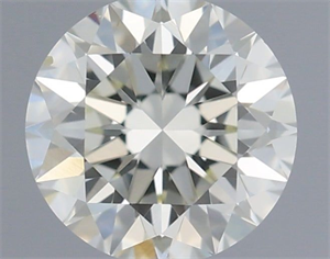 Picture of Natural Diamond 0.44 Carats, Round with Excellent Cut, G Color, VS2 Clarity and Certified by IGI