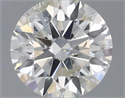 Natural Diamond 0.40 Carats, Round with Excellent Cut, G Color, I1 Clarity and Certified by IGI