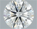 Natural Diamond 0.40 Carats, Round with Excellent Cut, H Color, VS2 Clarity and Certified by IGI