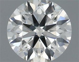 Picture of Natural Diamond 0.43 Carats, Round with Excellent Cut, H Color, VS2 Clarity and Certified by IGI