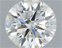 Natural Diamond 0.44 Carats, Round with Excellent Cut, H Color, VS2 Clarity and Certified by IGI