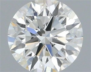 Picture of Natural Diamond 0.44 Carats, Round with Excellent Cut, H Color, VS2 Clarity and Certified by IGI
