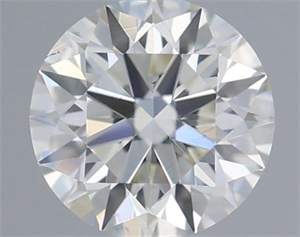 Picture of Natural Diamond 0.41 Carats, Round with Excellent Cut, H Color, VS2 Clarity and Certified by IGI