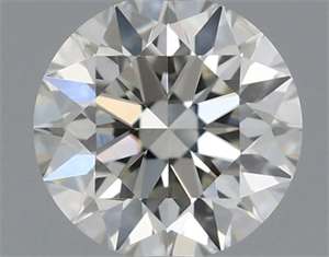 Picture of Natural Diamond 0.42 Carats, Round with Excellent Cut, H Color, VS2 Clarity and Certified by IGI