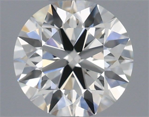 Picture of Natural Diamond 0.42 Carats, Round with Excellent Cut, H Color, VS2 Clarity and Certified by IGI