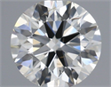 Natural Diamond 0.44 Carats, Round with Excellent Cut, H Color, SI1 Clarity and Certified by IGI