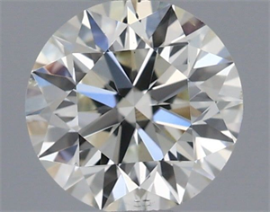 Picture of Natural Diamond 0.44 Carats, Round with Excellent Cut, H Color, SI1 Clarity and Certified by IGI