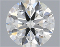 Natural Diamond 0.40 Carats, Round with Excellent Cut, H Color, SI1 Clarity and Certified by IGI