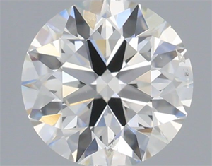 Picture of Natural Diamond 0.40 Carats, Round with Excellent Cut, H Color, SI1 Clarity and Certified by IGI
