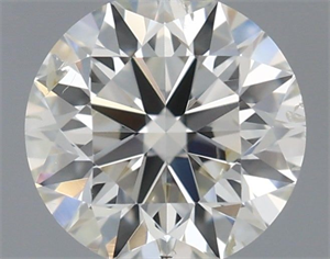 Picture of Natural Diamond 0.40 Carats, Round with Excellent Cut, H Color, SI2 Clarity and Certified by IGI