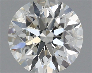 Picture of Natural Diamond 0.40 Carats, Round with Excellent Cut, H Color, SI2 Clarity and Certified by IGI
