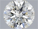Natural Diamond 0.40 Carats, Round with Excellent Cut, H Color, SI2 Clarity and Certified by IGI