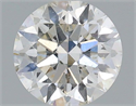 Natural Diamond 0.40 Carats, Round with Excellent Cut, H Color, SI2 Clarity and Certified by IGI