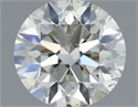 Natural Diamond 0.40 Carats, Round with Excellent Cut, H Color, SI2 Clarity and Certified by IGI