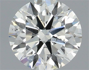 Picture of Natural Diamond 0.40 Carats, Round with Excellent Cut, H Color, SI2 Clarity and Certified by IGI