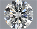 Natural Diamond 0.40 Carats, Round with Excellent Cut, H Color, SI2 Clarity and Certified by IGI