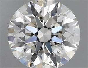 Picture of Natural Diamond 0.40 Carats, Round with Excellent Cut, H Color, SI2 Clarity and Certified by IGI