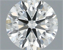 Natural Diamond 0.40 Carats, Round with Excellent Cut, H Color, SI2 Clarity and Certified by IGI