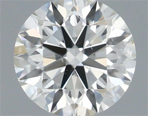 Picture of Natural Diamond 0.40 Carats, Round with Excellent Cut, H Color, SI2 Clarity and Certified by IGI