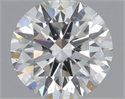 Natural Diamond 0.43 Carats, Round with Excellent Cut, H Color, SI2 Clarity and Certified by IGI
