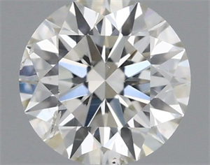 Picture of Natural Diamond 0.42 Carats, Round with Excellent Cut, H Color, SI2 Clarity and Certified by IGI