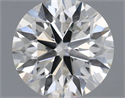 Natural Diamond 0.41 Carats, Round with Excellent Cut, H Color, SI2 Clarity and Certified by IGI