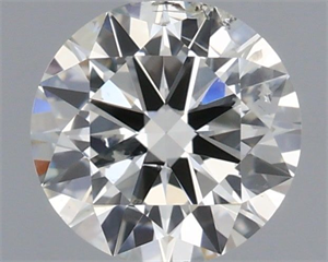 Picture of Natural Diamond 0.43 Carats, Round with Excellent Cut, H Color, SI2 Clarity and Certified by IGI