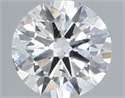 Natural Diamond 0.40 Carats, Round with Excellent Cut, H Color, SI2 Clarity and Certified by IGI