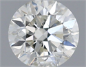 Natural Diamond 0.40 Carats, Round with Excellent Cut, H Color, SI2 Clarity and Certified by IGI
