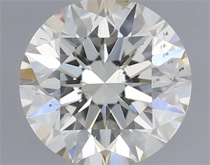 Picture of Natural Diamond 0.44 Carats, Round with Excellent Cut, I Color, SI1 Clarity and Certified by IGI