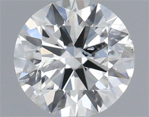 Picture of Natural Diamond 0.40 Carats, Round with Excellent Cut, I Color, SI2 Clarity and Certified by IGI