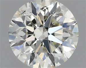 Picture of Natural Diamond 0.40 Carats, Round with Excellent Cut, I Color, SI2 Clarity and Certified by IGI