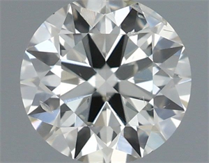 Picture of Natural Diamond 0.40 Carats, Round with Excellent Cut, I Color, SI2 Clarity and Certified by IGI