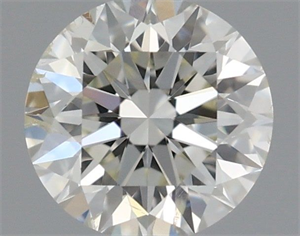 Picture of Natural Diamond 0.40 Carats, Round with Excellent Cut, I Color, SI2 Clarity and Certified by IGI