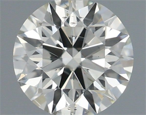 Picture of Natural Diamond 0.41 Carats, Round with Excellent Cut, I Color, SI2 Clarity and Certified by IGI