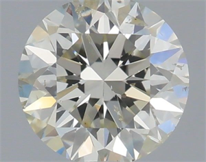 Picture of Natural Diamond 0.40 Carats, Round with Excellent Cut, I Color, SI2 Clarity and Certified by IGI