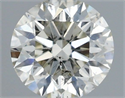 Natural Diamond 0.41 Carats, Round with Excellent Cut, I Color, SI2 Clarity and Certified by IGI