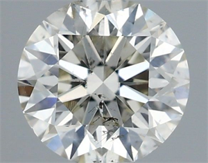 Picture of Natural Diamond 0.41 Carats, Round with Excellent Cut, I Color, SI2 Clarity and Certified by IGI