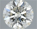Natural Diamond 0.40 Carats, Round with Excellent Cut, I Color, SI2 Clarity and Certified by IGI