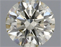 Natural Diamond 0.43 Carats, Round with Excellent Cut, L Color, SI1 Clarity and Certified by IGI