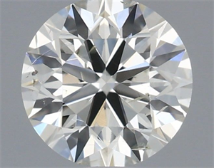 Picture of Natural Diamond 0.40 Carats, Round with Excellent Cut, I Color, SI2 Clarity and Certified by IGI