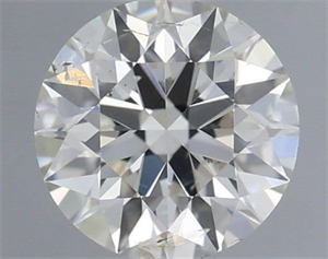 Picture of Natural Diamond 0.40 Carats, Round with Excellent Cut, I Color, SI2 Clarity and Certified by IGI
