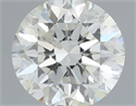 Natural Diamond 0.41 Carats, Round with Very Good Cut, I Color, I1 Clarity and Certified by IGI
